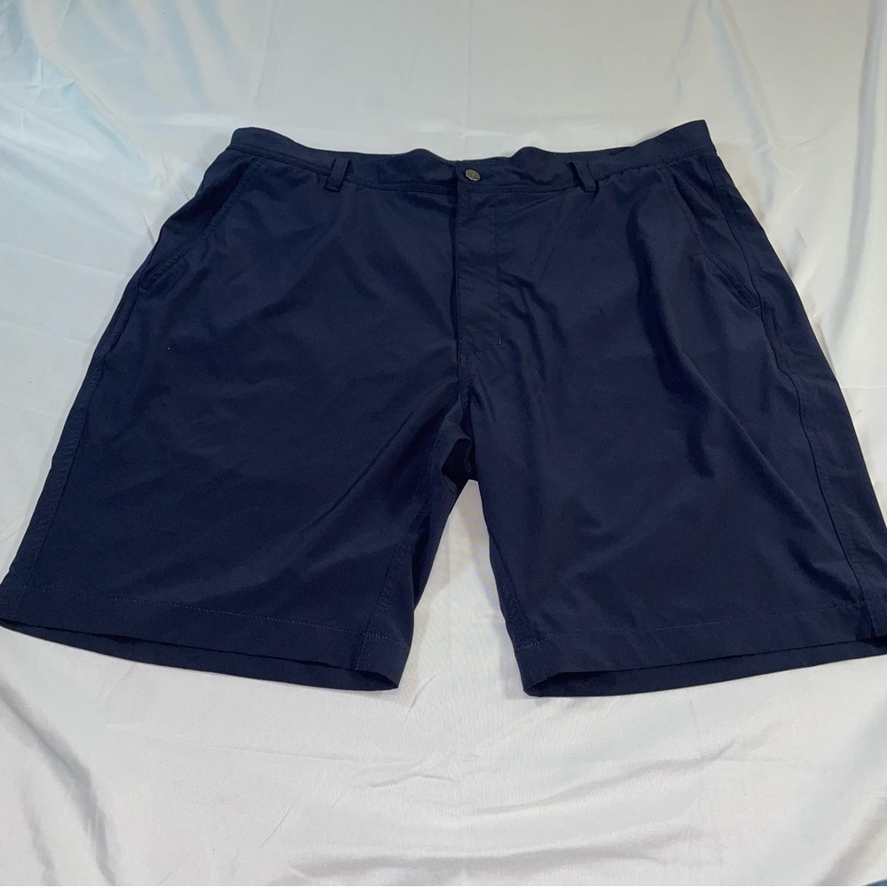 FootJoy Mens Performance Golf Shorts Navy Blue W38 Flat‎ Front Stretch FJ